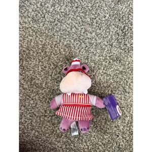 Doc McStuffins Hallie Hippo Plush Purple Red Striped Dress Mask Disney Store
